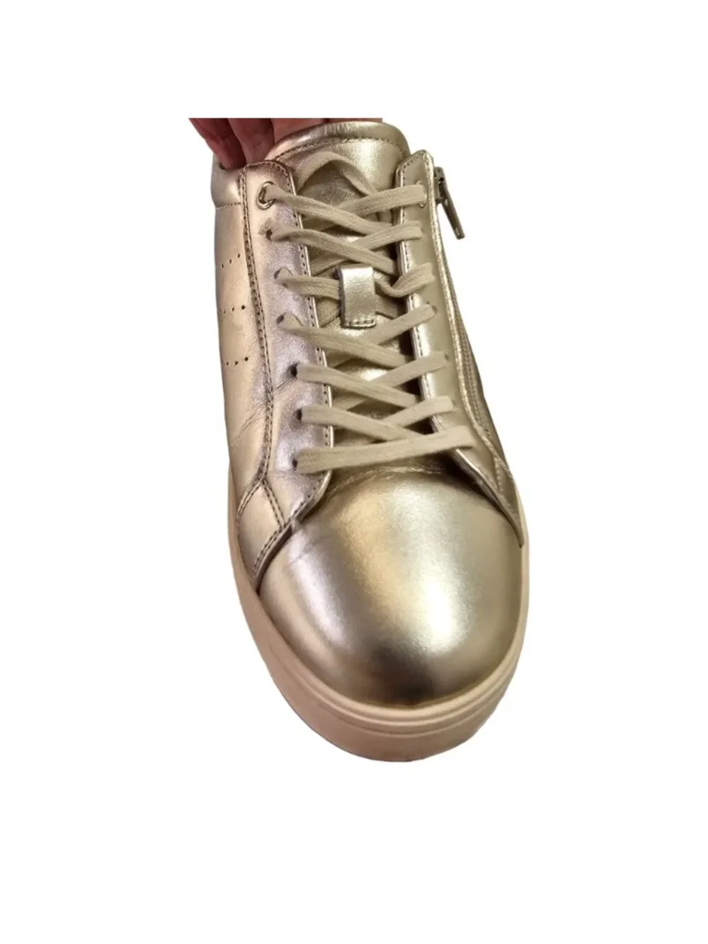 Hush Puppies metallic gold